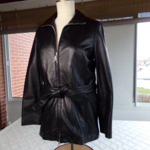 Wilson Leather Jacket  Small Black